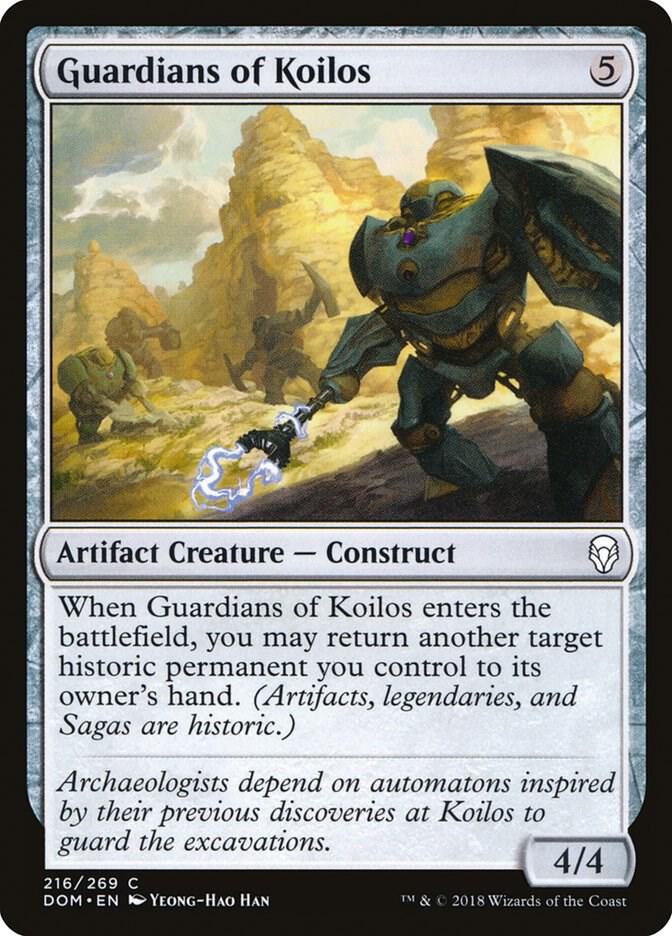 Guardians of Koilos 216 card from Dominaria