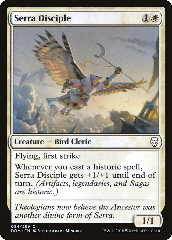 Serra Disciple 34 card from Dominaria