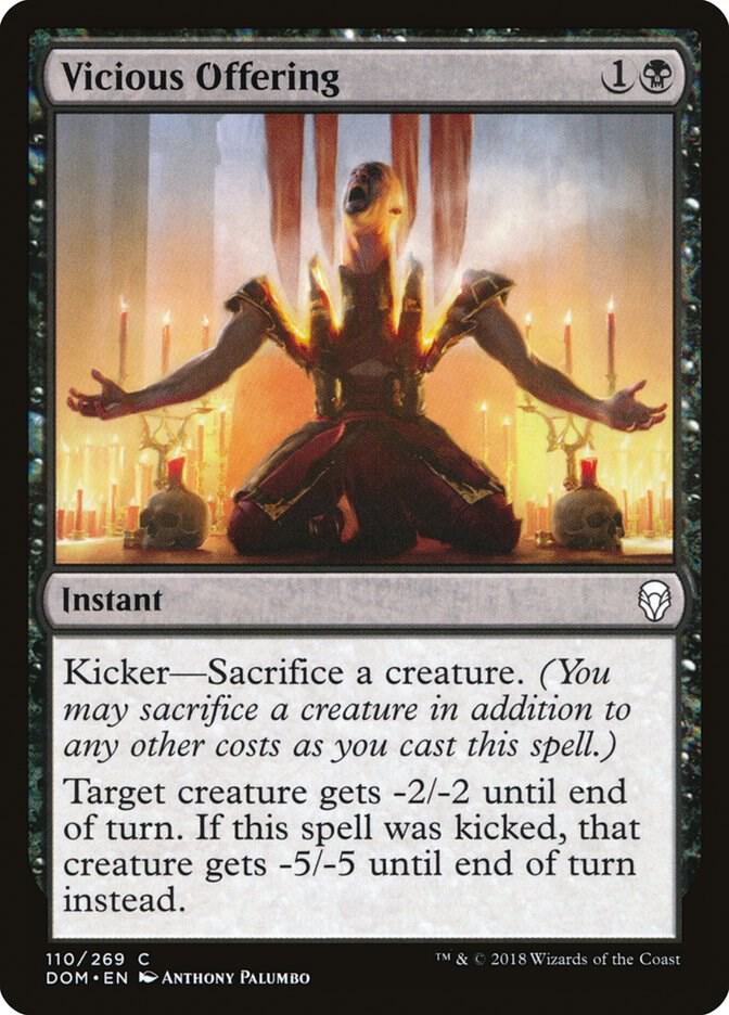 Vicious Offering 110 card from Dominaria