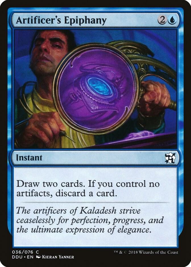 Artificer's Epiphany 36 card from Duel Decks: Elves vs. Inventors