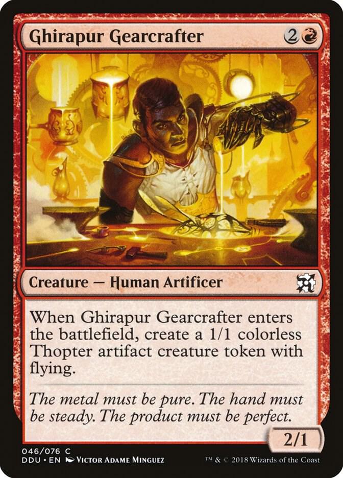 Ghirapur Gearcrafter 46 card from Duel Decks: Elves vs. Inventors