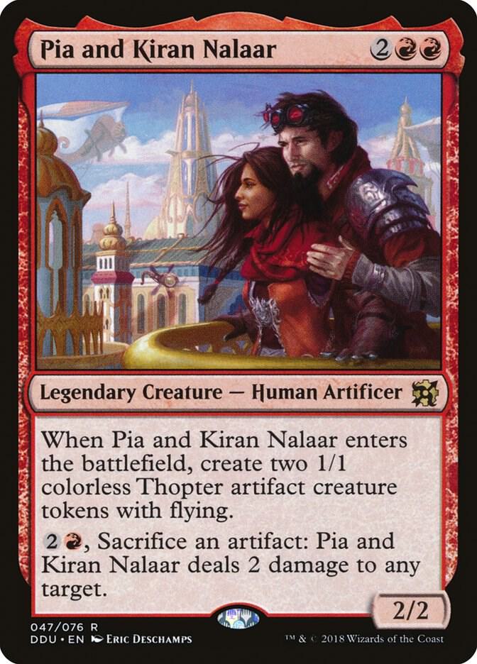 Pia and Kiran Nalaar 47 card from Duel Decks: Elves vs. Inventors