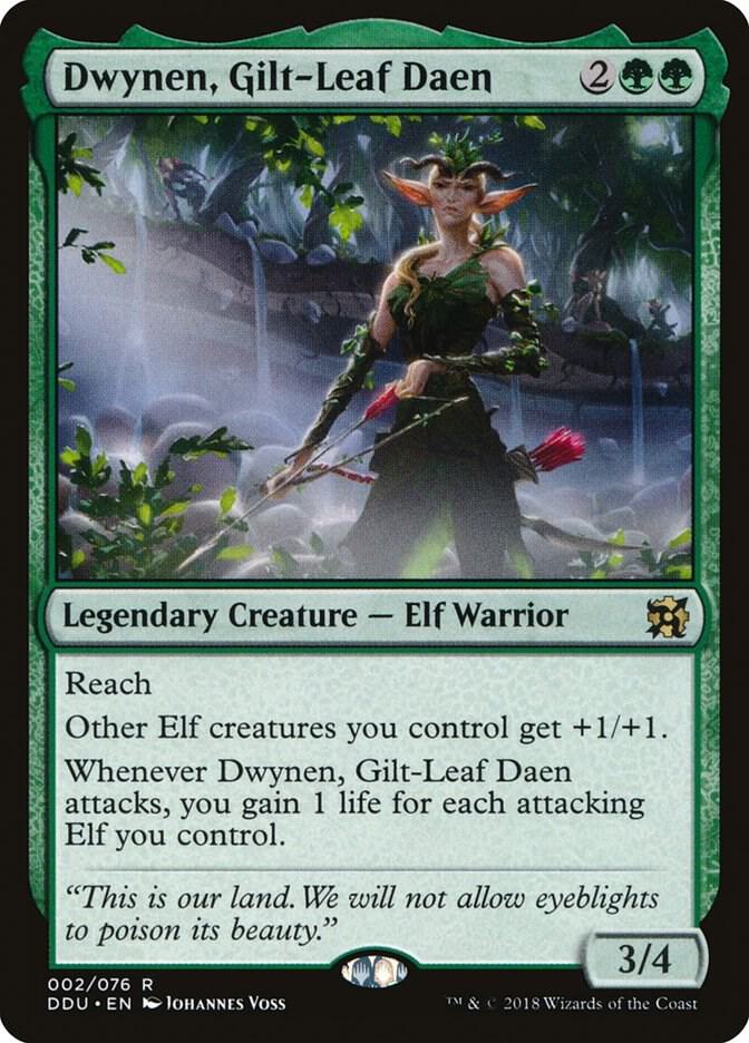 Dwynen, Gilt-Leaf Daen 2 card from Duel Decks: Elves vs. Inventors