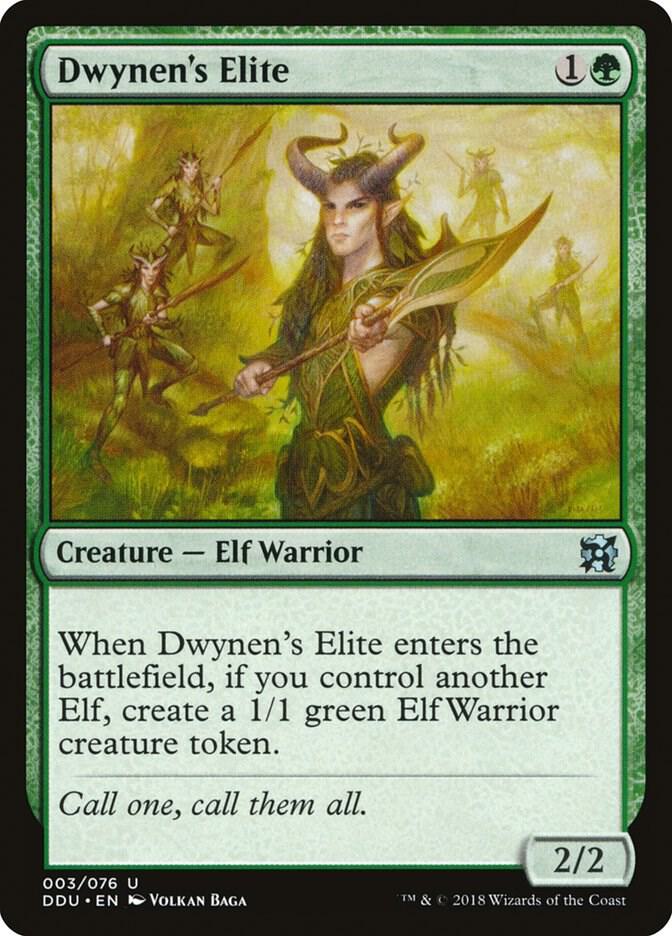 Dwynen's Elite 3 card from Duel Decks: Elves vs. Inventors