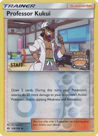 Professor Kukui (Regional Championships) [Staff] 128/149 card from League & Championship Cards