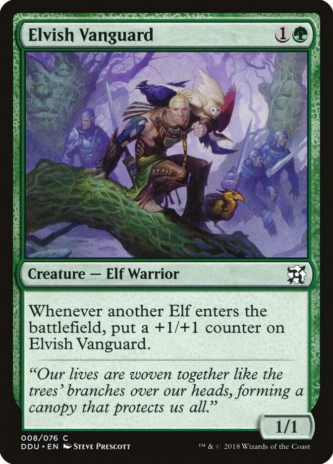 Elvish Vanguard 8 card from Duel Decks: Elves vs. Inventors