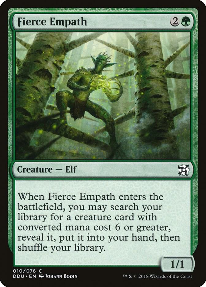 Fierce Empath 10 card from Duel Decks: Elves vs. Inventors