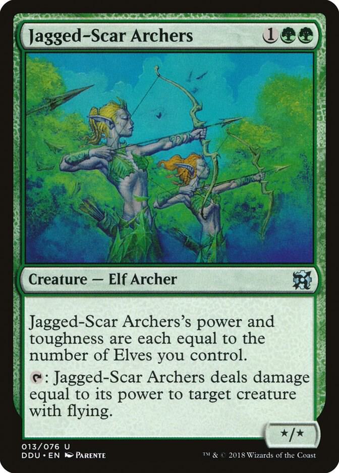 Jagged-Scar Archers 13 card from Duel Decks: Elves vs. Inventors