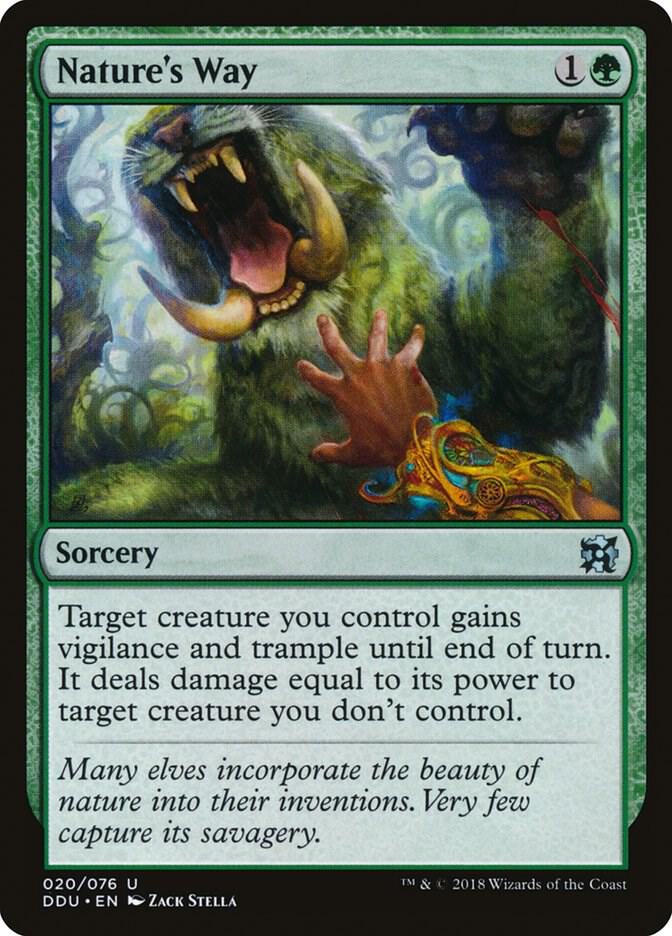 Nature's Way 20 card from Duel Decks: Elves vs. Inventors