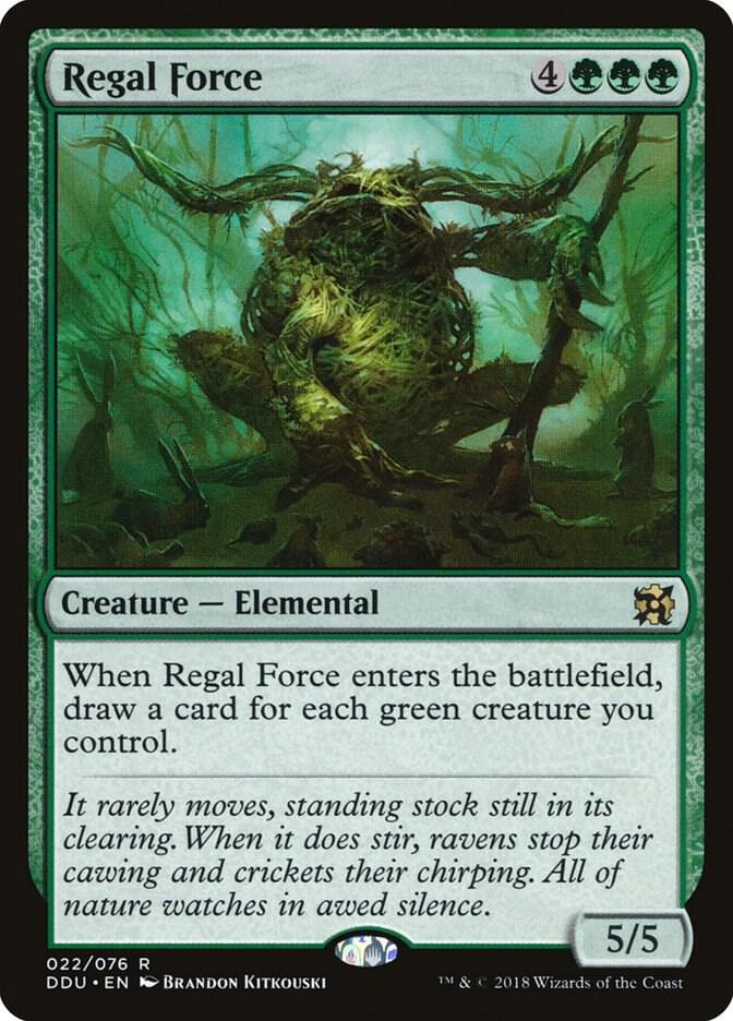 Regal Force 22 card from Duel Decks: Elves vs. Inventors