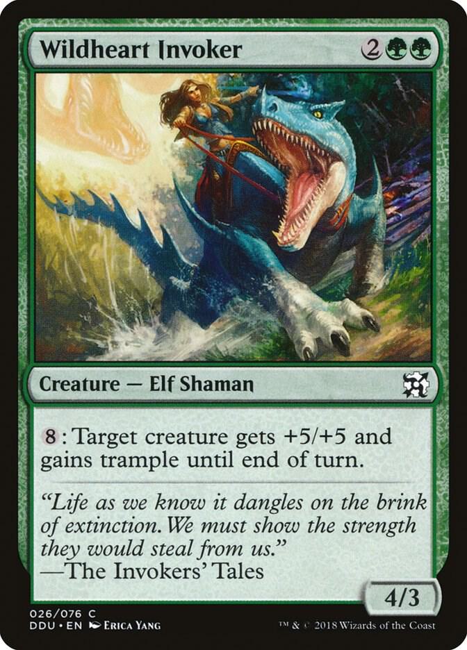 Wildheart Invoker 26 card from Duel Decks: Elves vs. Inventors