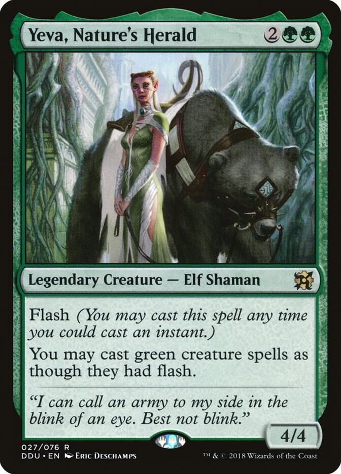 Yeva, Nature's Herald 27 card from Duel Decks: Elves vs. Inventors