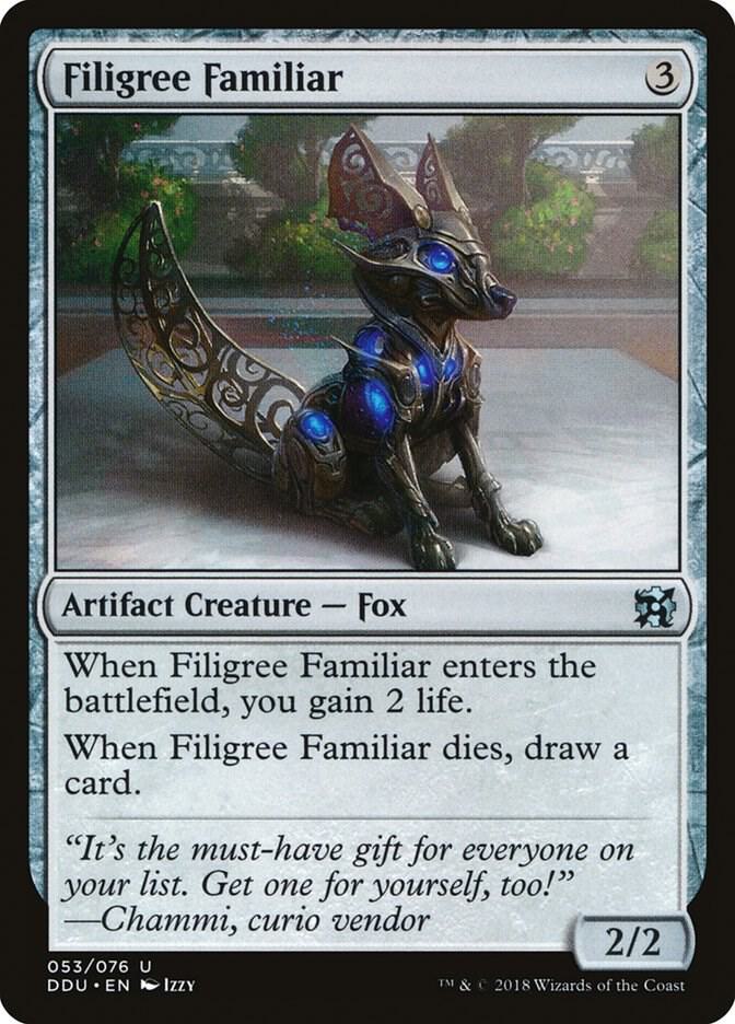 Filigree Familiar 53 card from Duel Decks: Elves vs. Inventors