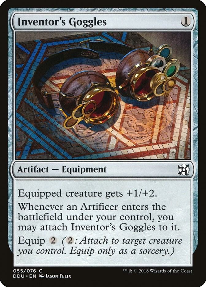 Inventor's Goggles 55 card from Duel Decks: Elves vs. Inventors