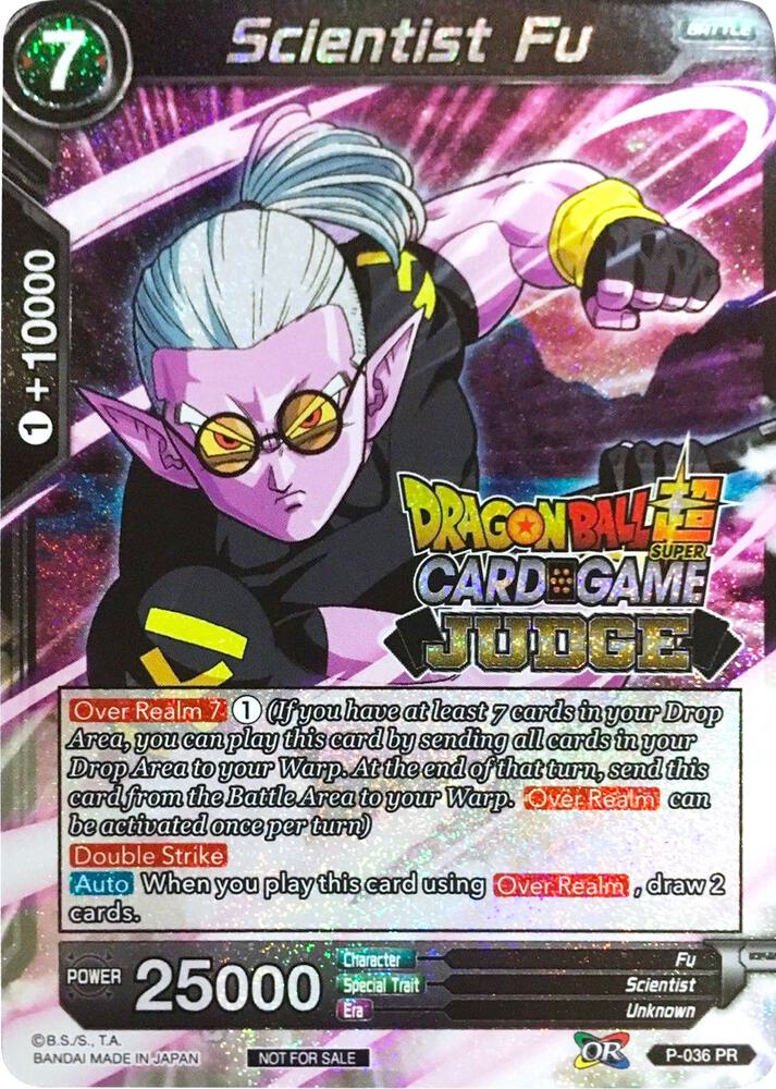 Scientist Fu P-036 card from Judge Promotion Cards