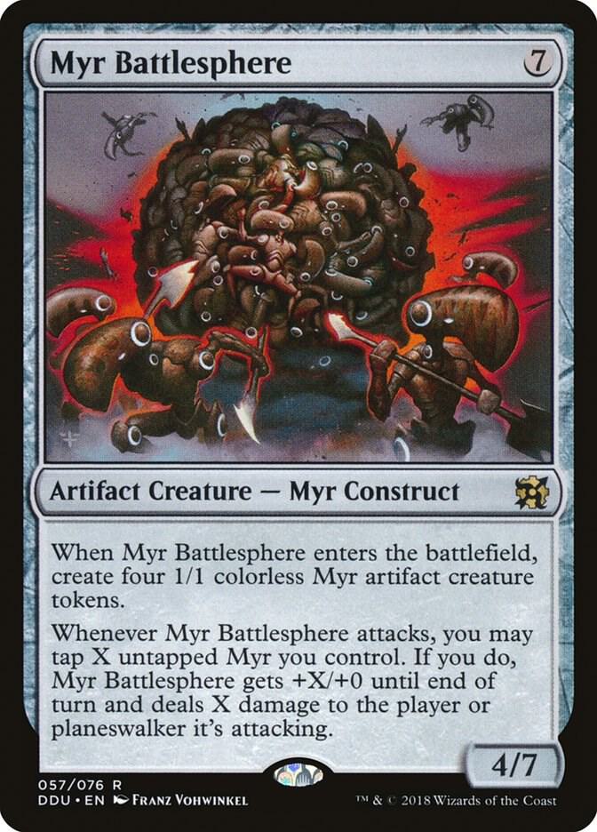 Myr Battlesphere 57 card from Duel Decks: Elves vs. Inventors