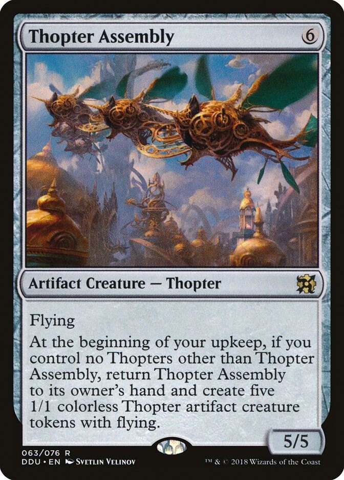 Thopter Assembly 63 card from Duel Decks: Elves vs. Inventors
