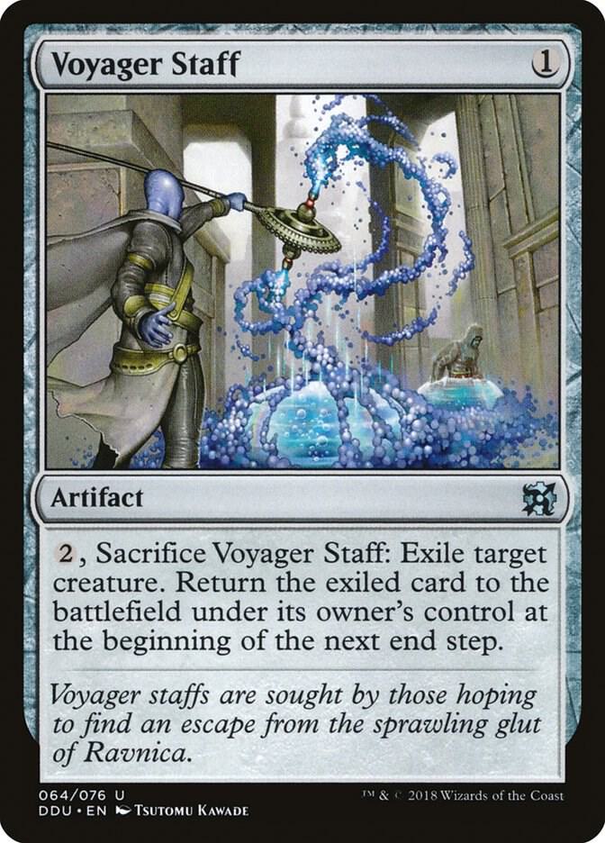 Voyager Staff 64 card from Duel Decks: Elves vs. Inventors