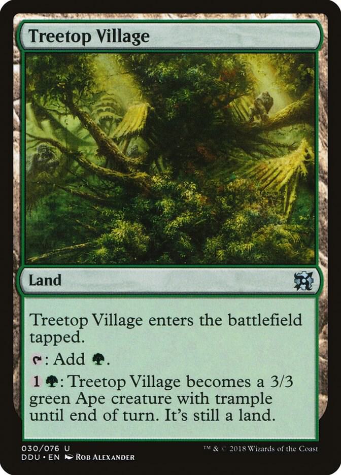 Treetop Village 30 card from Duel Decks: Elves vs. Inventors