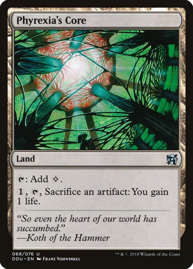 Phyrexia's Core 68 card from Duel Decks: Elves vs. Inventors