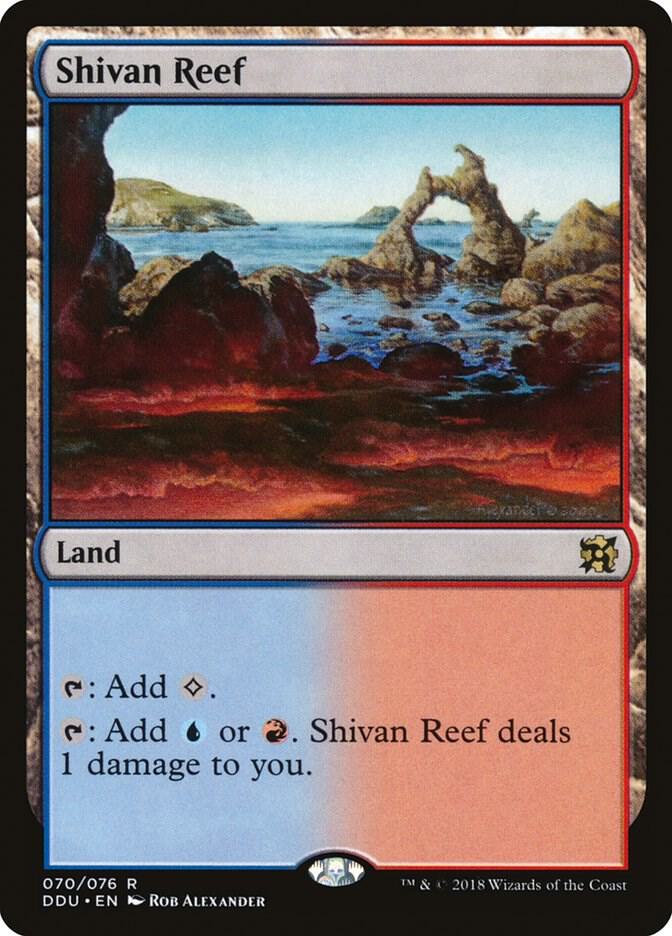 Shivan Reef 70 card from Duel Decks: Elves vs. Inventors