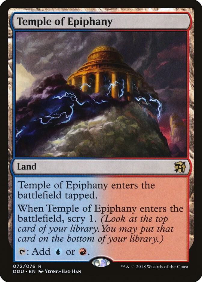 Temple of Epiphany 72 card from Duel Decks: Elves vs. Inventors