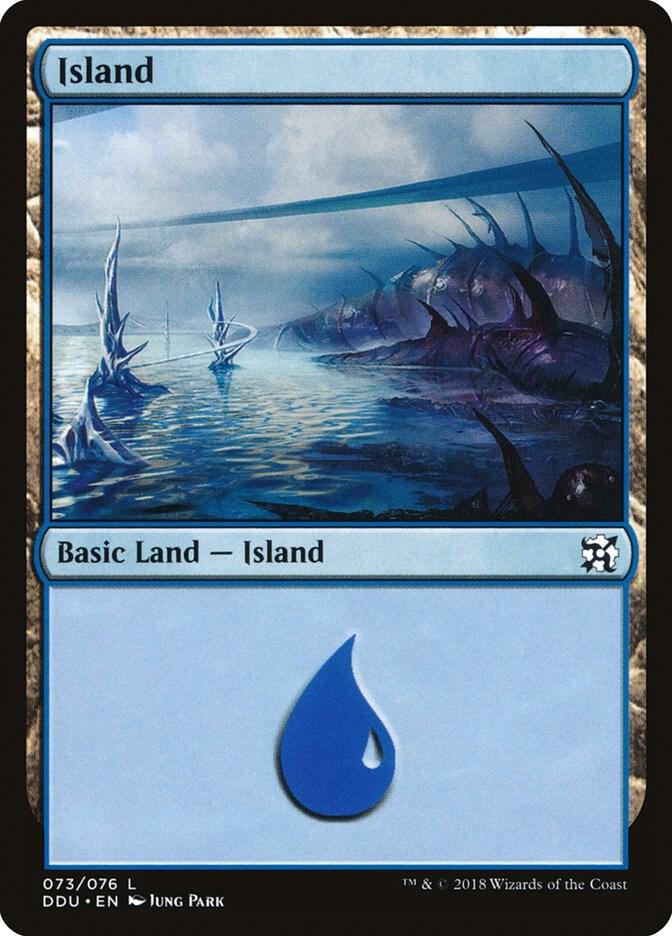 Island 73 card from Duel Decks: Elves vs. Inventors
