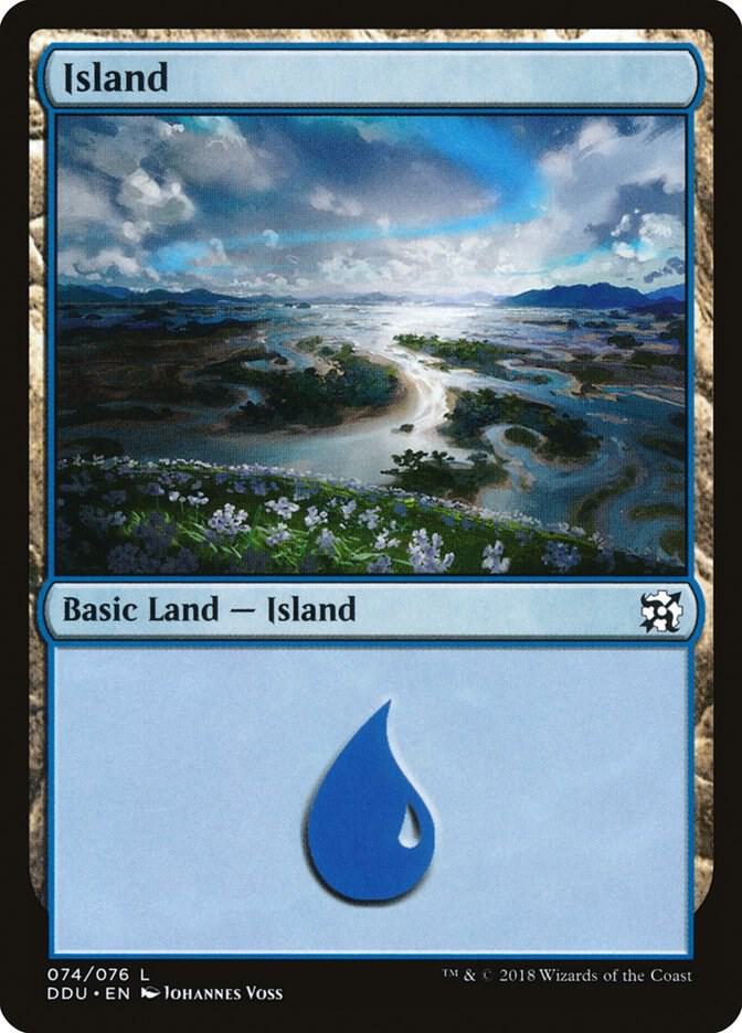 Island 74 card from Duel Decks: Elves vs. Inventors