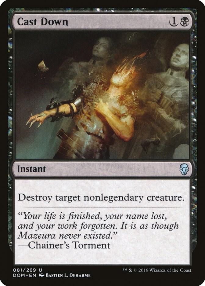 Cast Down 81 card from Dominaria