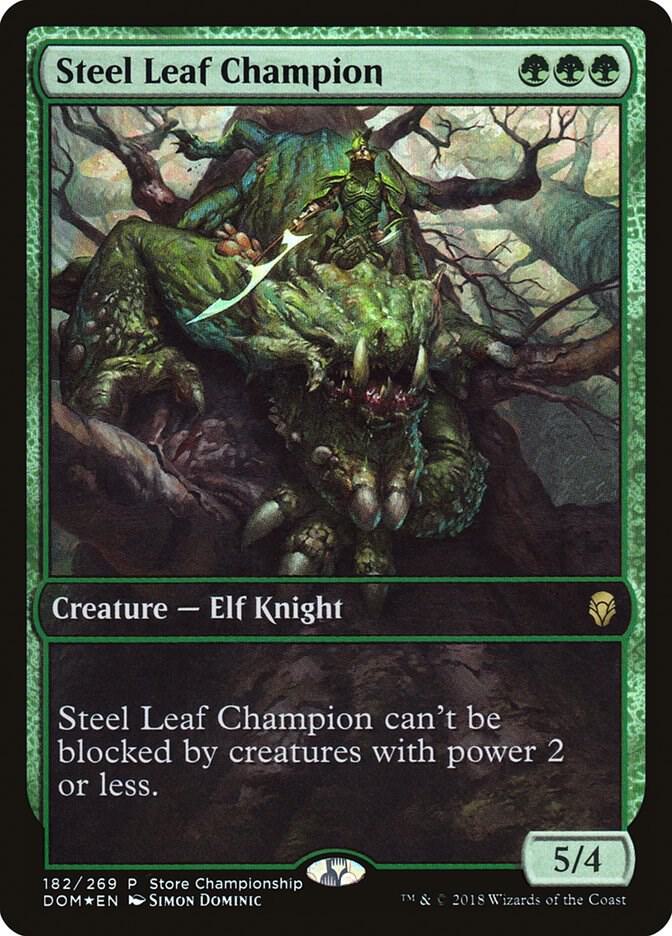 Steel Leaf Champion 182 card from Game Day & Store Championship Promos