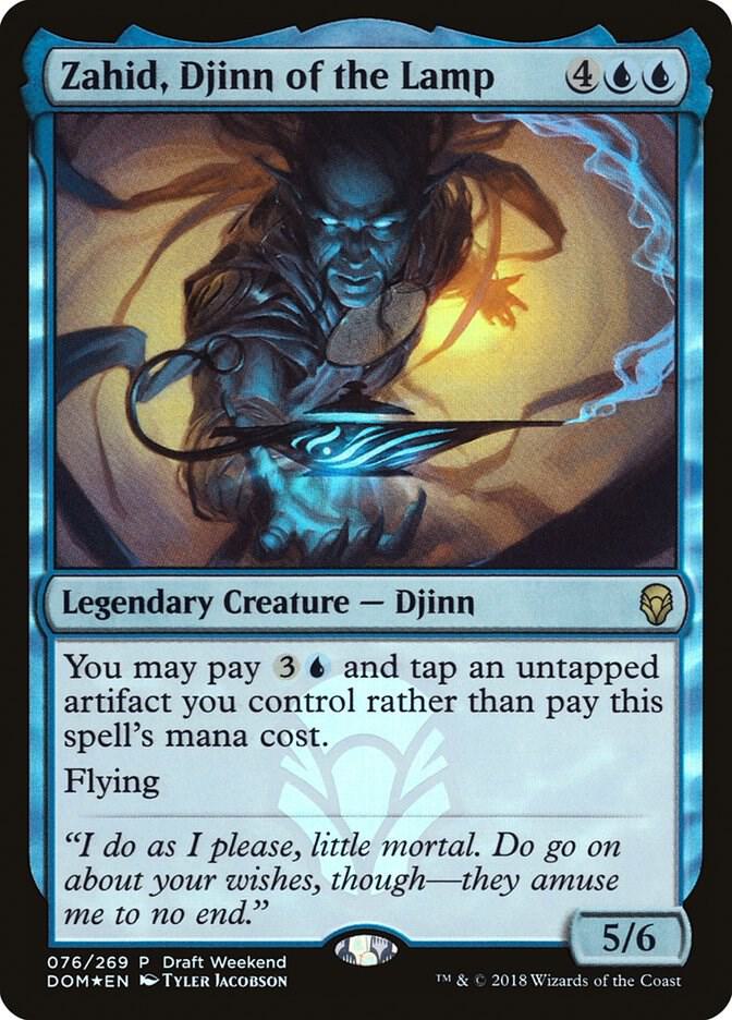 Zahid, Djinn of the Lamp (Draft Weekend) 76 card from Launch Party & Release Event Promos