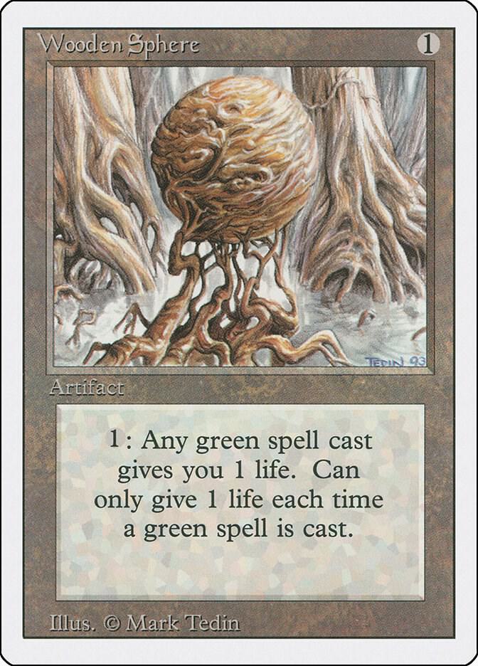 Wooden Sphere card from Revised Edition