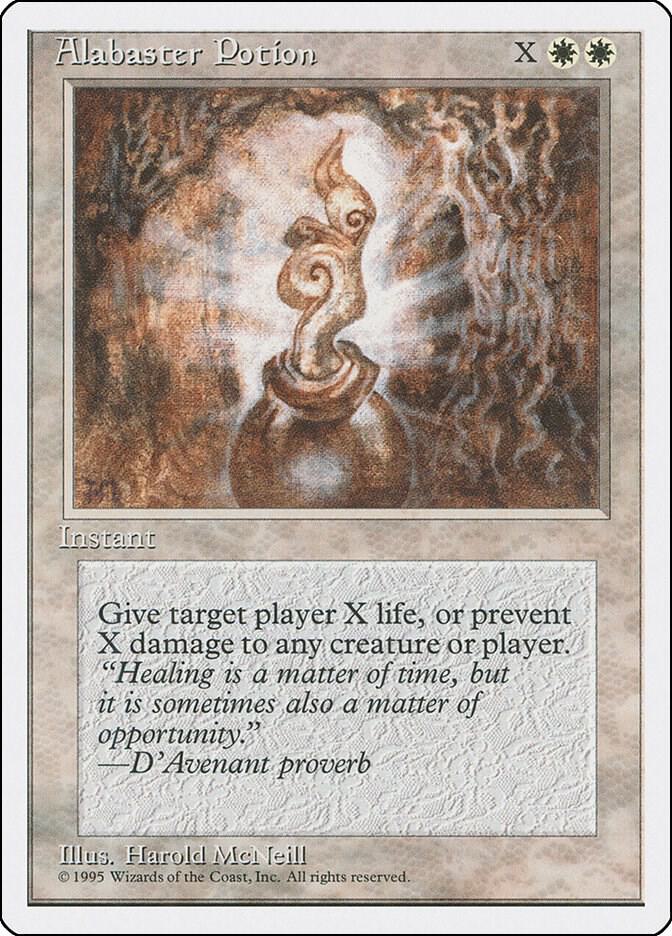 Alabaster Potion card from Fourth Edition