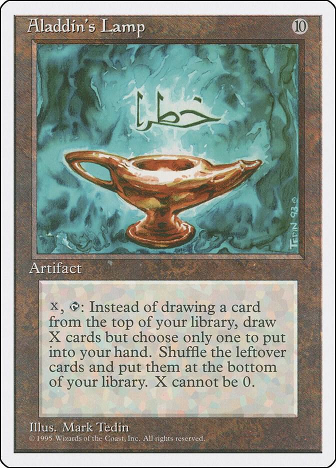 Aladdin's Lamp card from Fourth Edition