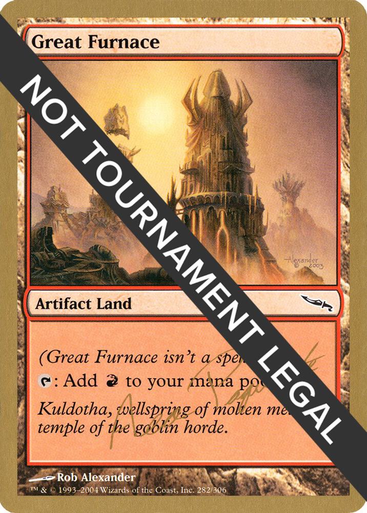 Great Furnace - 2004 Aeo Paquette (MRD) card from World Championship Decks