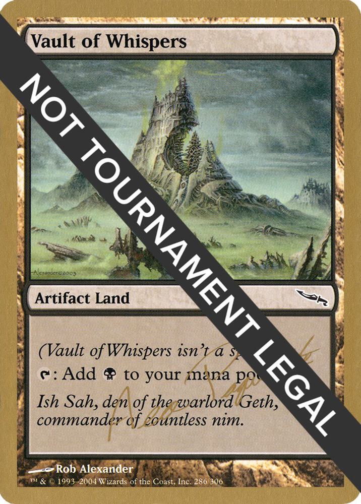 Vault of Whispers - 2004 Aeo Paquette (MRD) card from World Championship Decks