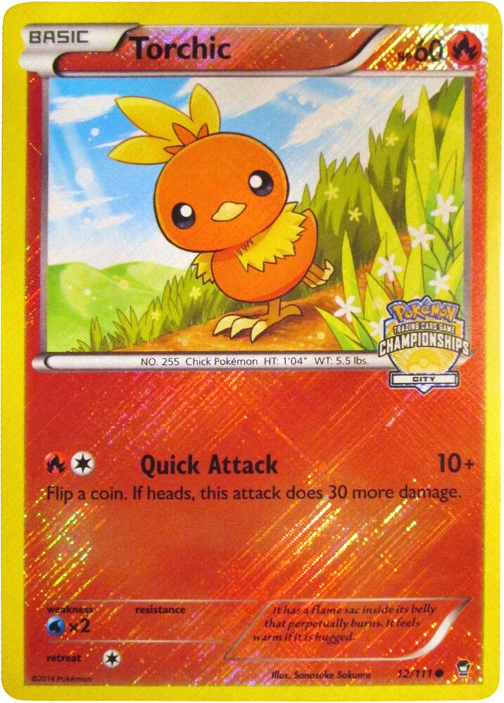 Torchic - 12/111 (City Championships) 012/111 card from League & Championship Cards