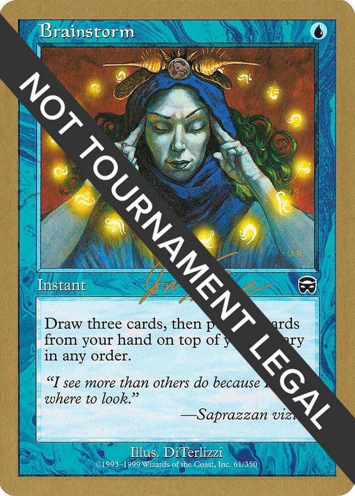 Brainstorm - 2000 Jon Finkel (MMQ) card from World Championship Decks