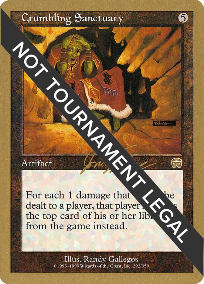 Crumbling Sanctuary - 2000 Jon Finkel (MMQ) card from World Championship Decks