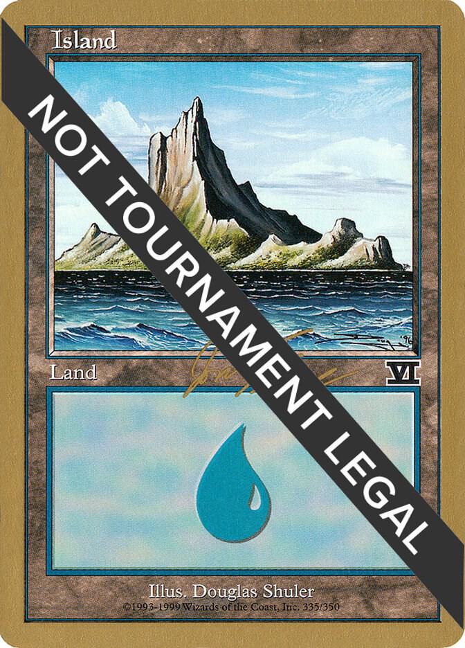 Island (335) - 2000 Jon Finkel (6ED) card from World Championship Decks