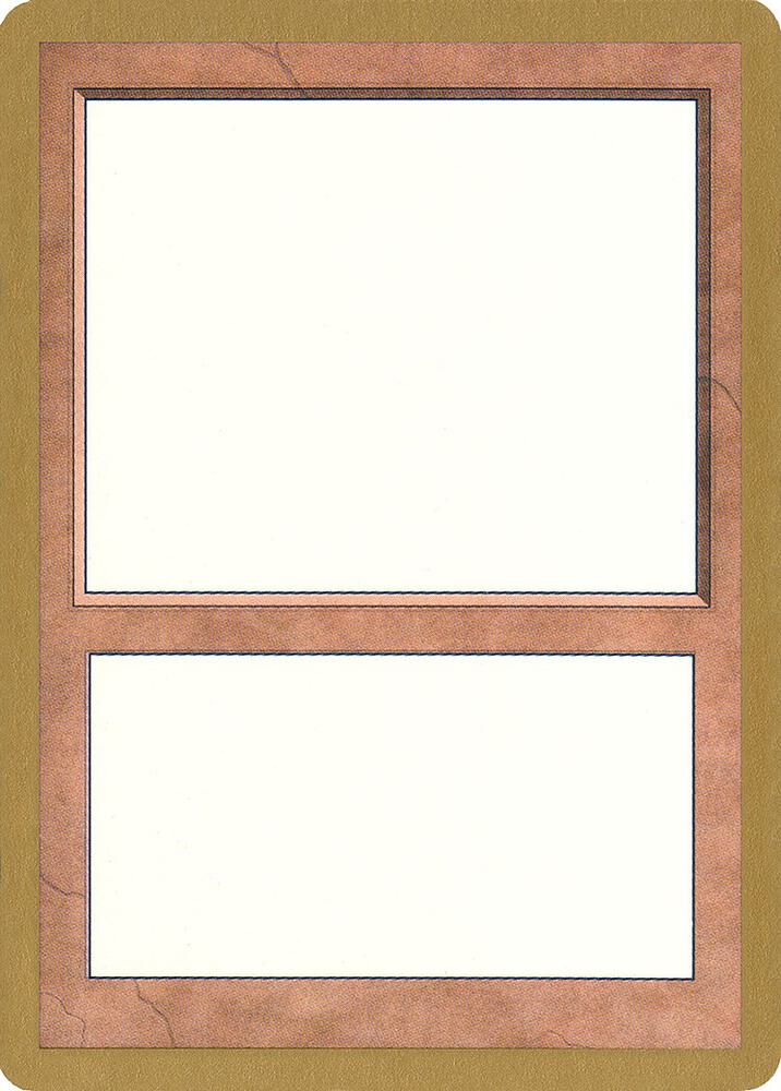 2000 World Championship Blank Card card from World Championship Decks