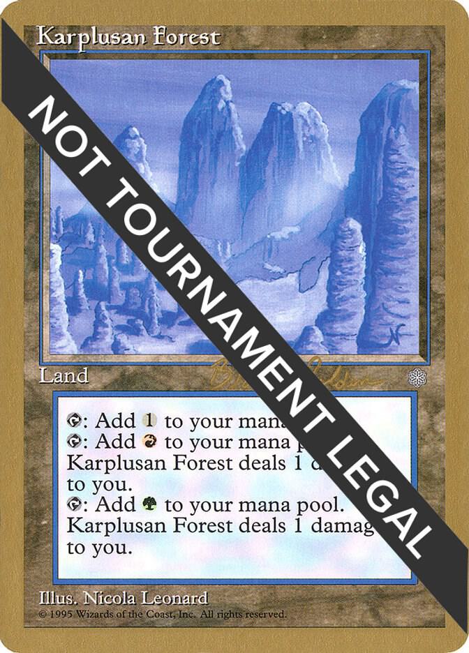 Karplusan Forest - 1998 Brian Selden (ICE) card from World Championship Decks