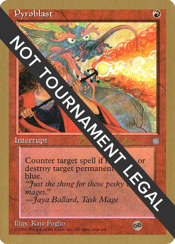 Pyroblast - 1998 Brian Selden (ICE) (SB) card from World Championship Decks