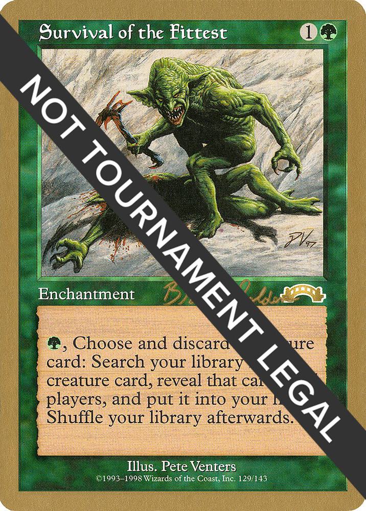 Survival of the Fittest - 1998 Brian Selden (EXO) card from World Championship Decks