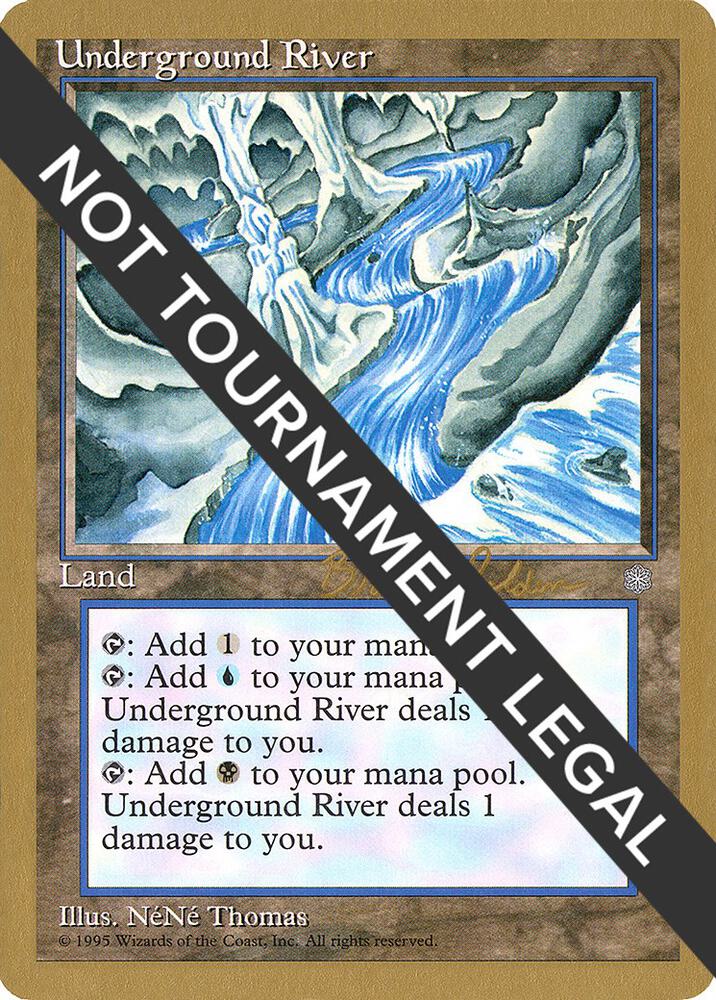 Underground River - 1998 Brian Selden (ICE) card from World Championship Decks