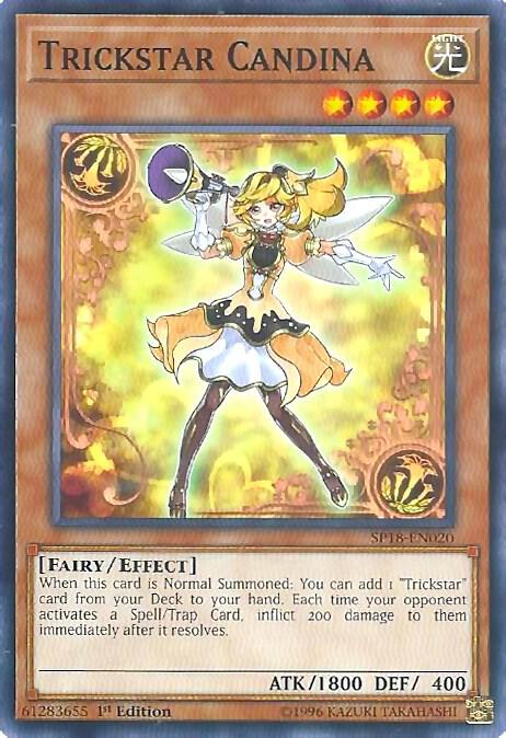 Trickstar Candina SP18-EN020 card from Star Pack VRAINS