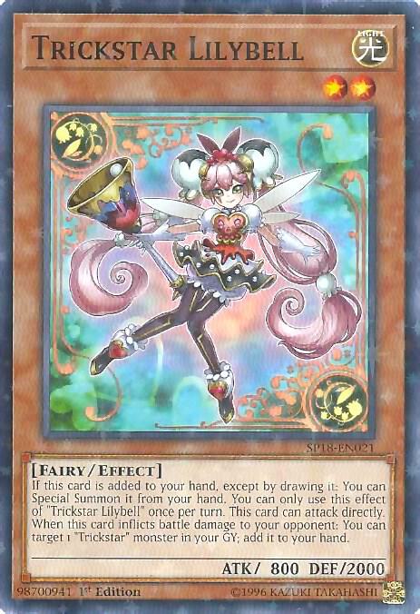 Trickstar Lilybell (Starfoil) SP18-EN021 card from Star Pack VRAINS