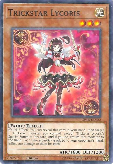 Trickstar Lycoris (Starfoil) SP18-EN022 card from Star Pack VRAINS