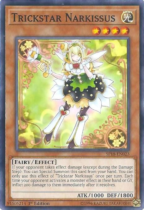 Trickstar Narkissus SP18-EN023 card from Star Pack VRAINS