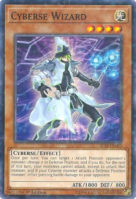 Cyberse Wizard (Starfoil) SP18-EN003 card from Star Pack VRAINS
